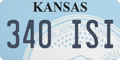KS license plate 340ISI