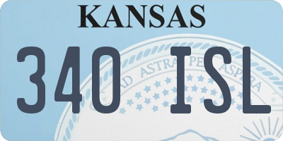 KS license plate 340ISL