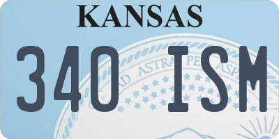 KS license plate 340ISM