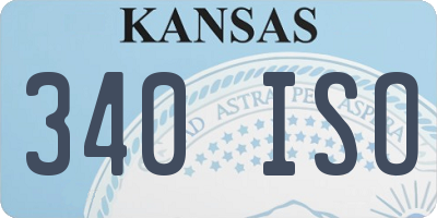 KS license plate 340ISO