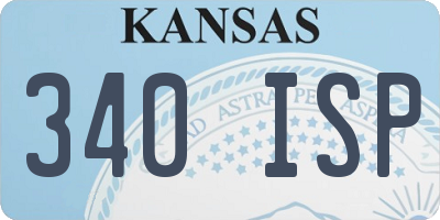 KS license plate 340ISP