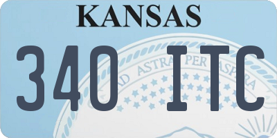 KS license plate 340ITC