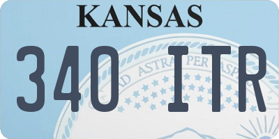 KS license plate 340ITR