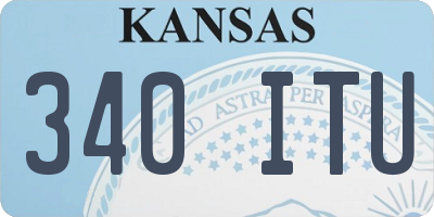 KS license plate 340ITU