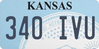 KS license plate 340IVU