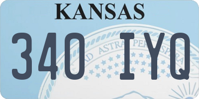 KS license plate 340IYQ