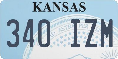 KS license plate 340IZM