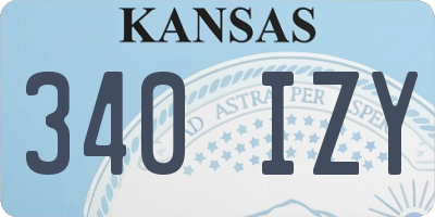 KS license plate 340IZY