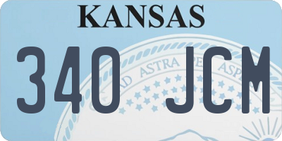 KS license plate 340JCM