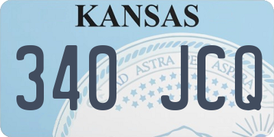 KS license plate 340JCQ