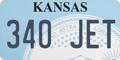 KS license plate 340JET