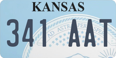 KS license plate 341AAT
