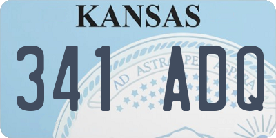 KS license plate 341ADQ