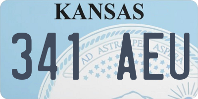 KS license plate 341AEU