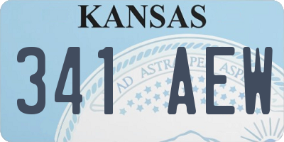 KS license plate 341AEW