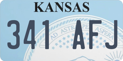 KS license plate 341AFJ