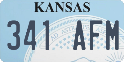 KS license plate 341AFM