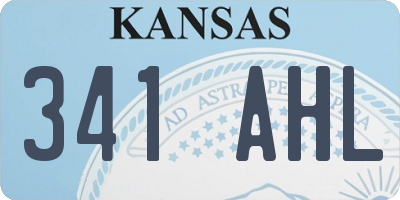 KS license plate 341AHL
