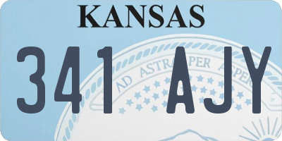 KS license plate 341AJY