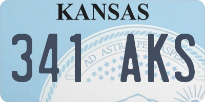 KS license plate 341AKS