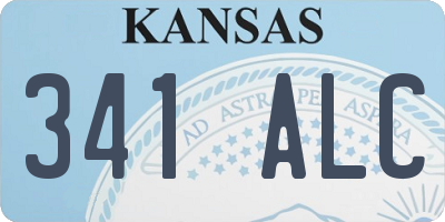 KS license plate 341ALC