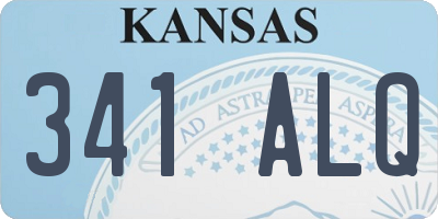 KS license plate 341ALQ