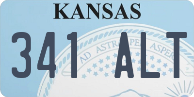 KS license plate 341ALT