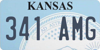 KS license plate 341AMG