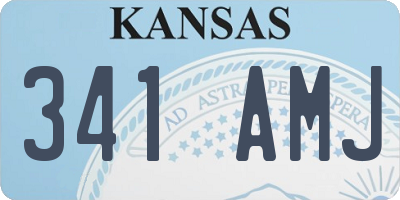 KS license plate 341AMJ