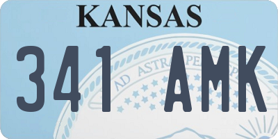KS license plate 341AMK