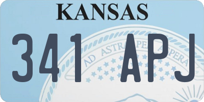 KS license plate 341APJ