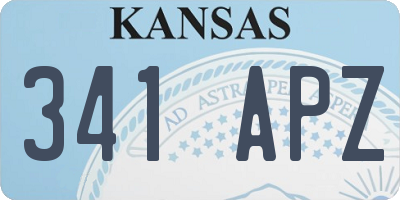 KS license plate 341APZ