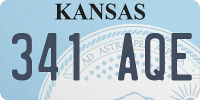 KS license plate 341AQE