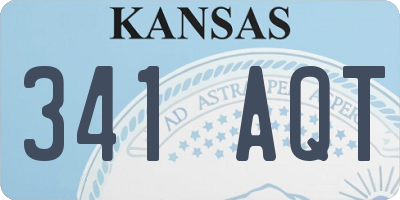 KS license plate 341AQT