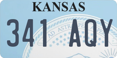 KS license plate 341AQY