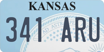KS license plate 341ARU