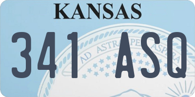 KS license plate 341ASQ