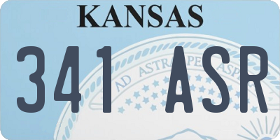 KS license plate 341ASR