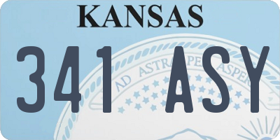 KS license plate 341ASY
