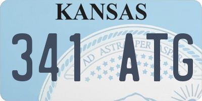 KS license plate 341ATG