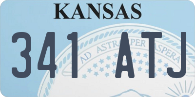 KS license plate 341ATJ