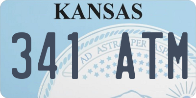 KS license plate 341ATM