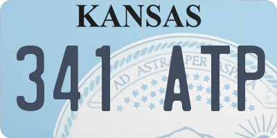 KS license plate 341ATP