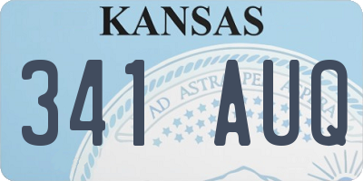 KS license plate 341AUQ