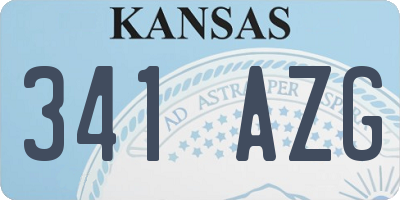 KS license plate 341AZG