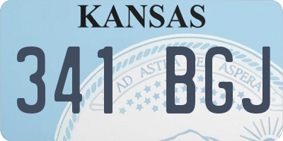KS license plate 341BGJ