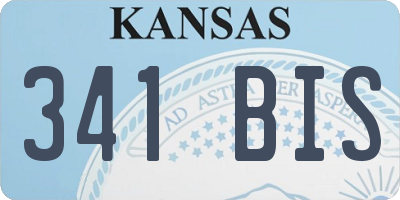 KS license plate 341BIS