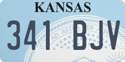 KS license plate 341BJV