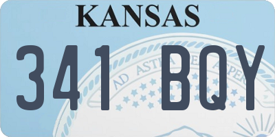 KS license plate 341BQY