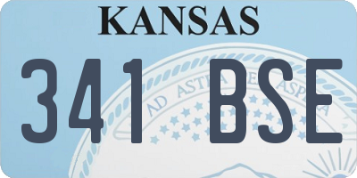 KS license plate 341BSE